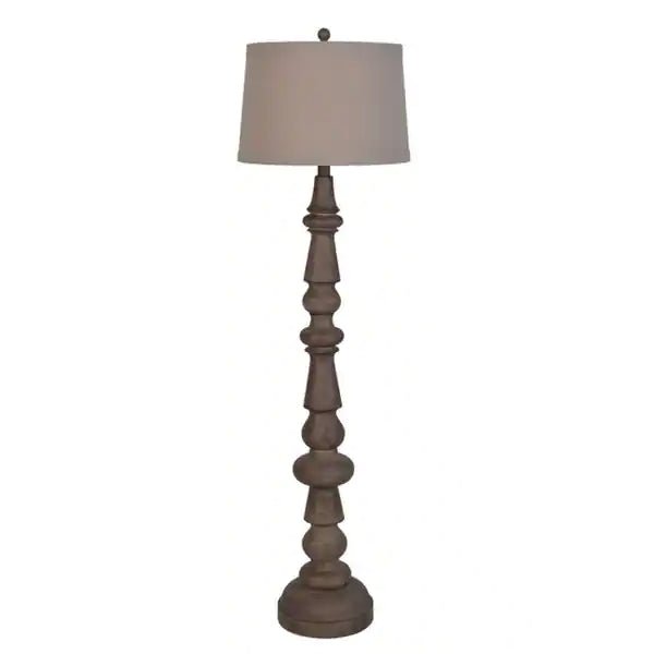 61- inches Dark Brown Wood Floor Lamp by Lamps Per Se | Bel Furniture