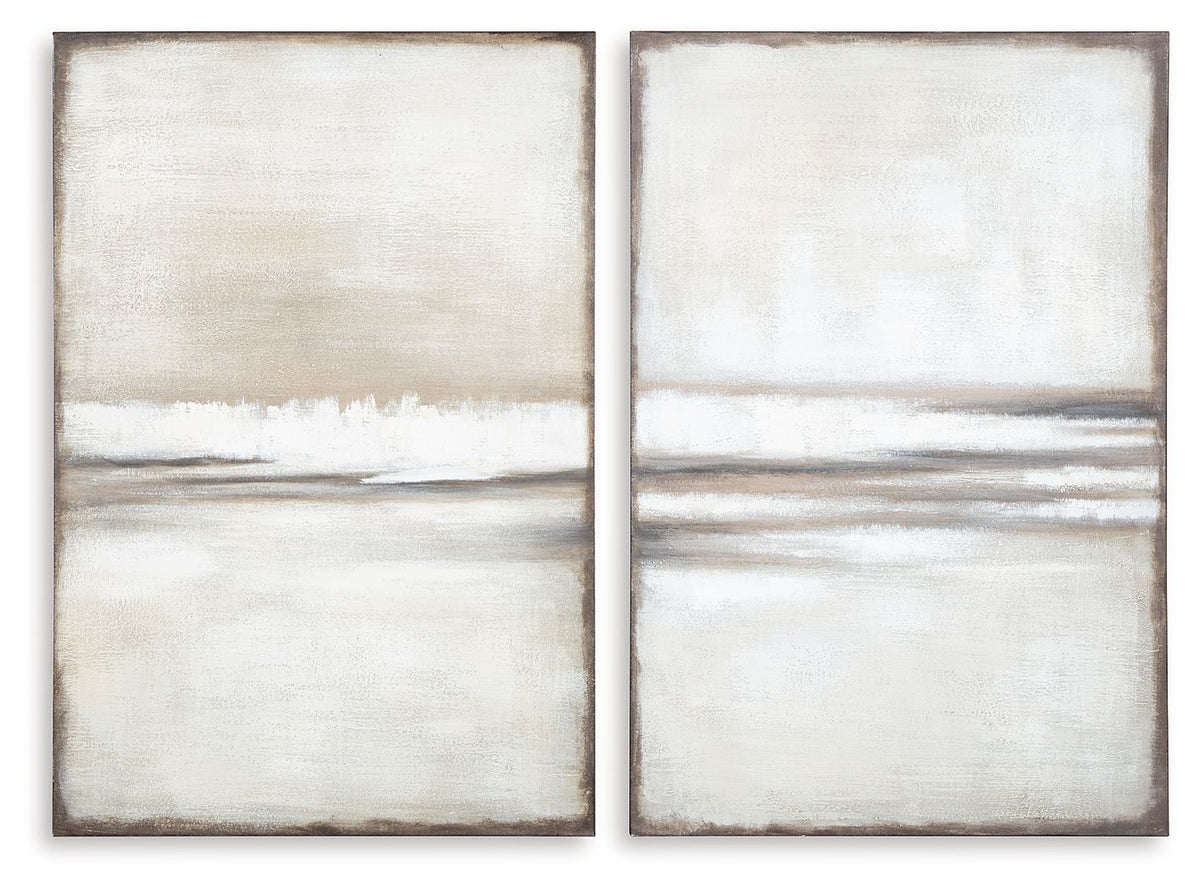 Brockdunn - Tan / Brown - Wall Art Set (Set of 2) by Signature Design by Ashley® | Bel Furniture