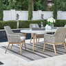 Seton Creek - Dining Set Dark Gray 5 Pc. Table, 4 Arm Chairs by Signature Design by Ashley® | Bel Furniture
