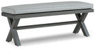 Elite Park - Bench With Cushion - Gray