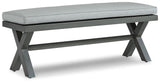 Elite Park - Gray - Bench With Cushion by Signature Design by Ashley® | Bel Furniture