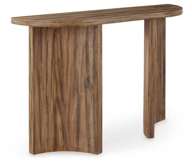 Austanny - Warm Brown - Sofa Table by Signature Design by Ashley® | Bel Furniture