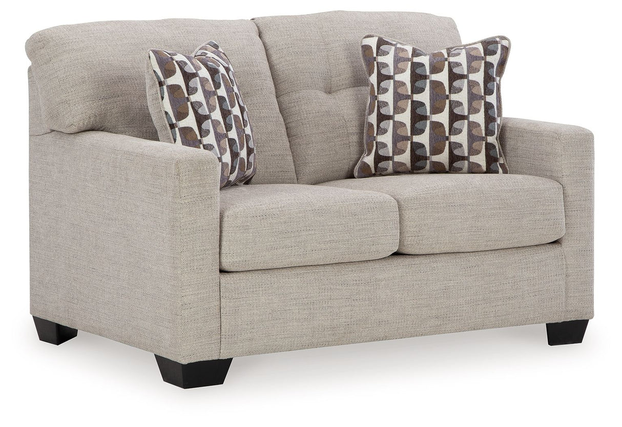 Mahoney - Loveseat Pearl Silver by Signature Design by Ashley® | Bel Furniture