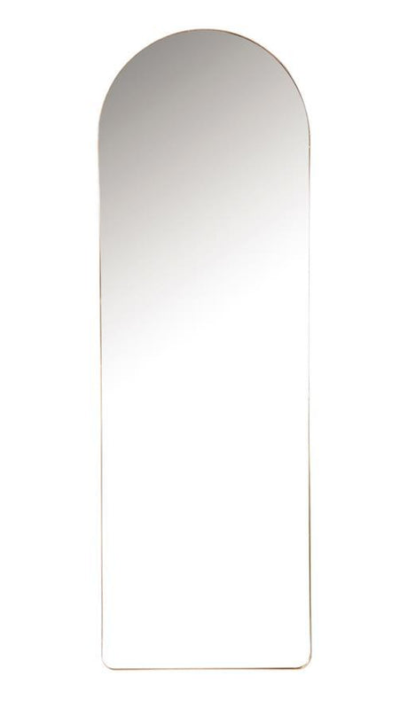 Stabler - Metal Framed Floor Mirror - Rose Gold by CoasterEveryday | Bel Furniture