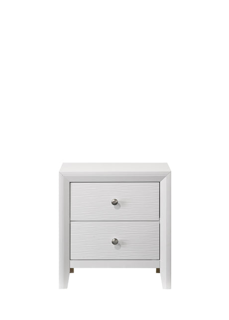 Evan - Nightstand White by Crown Mark | Bel Furniture