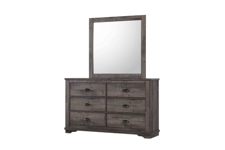 Coralee - Dresser, Mirror Dark Brown by Crown Mark | Bel Furniture