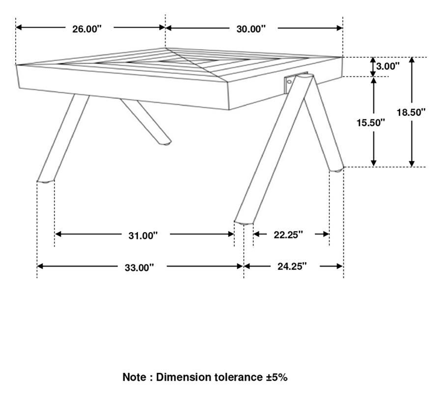 Avery - Rectangular Solid Mango Wood Coffee Table - Natural