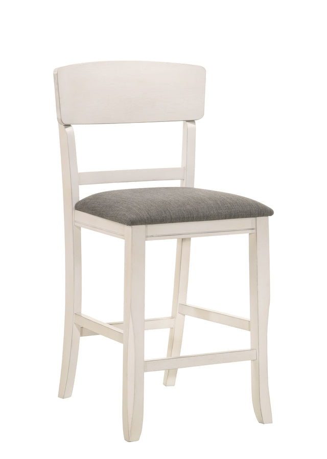 Conner - Counter Height Chair (Set of 2) White by Crown Mark | Bel Furniture