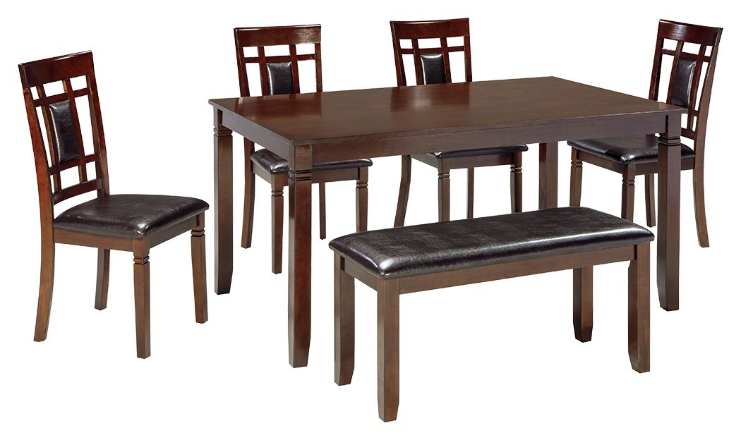Bennox - Brown - Dining Room Table Set (Set of 6) by Signature Design by Ashley® | Bel Furniture