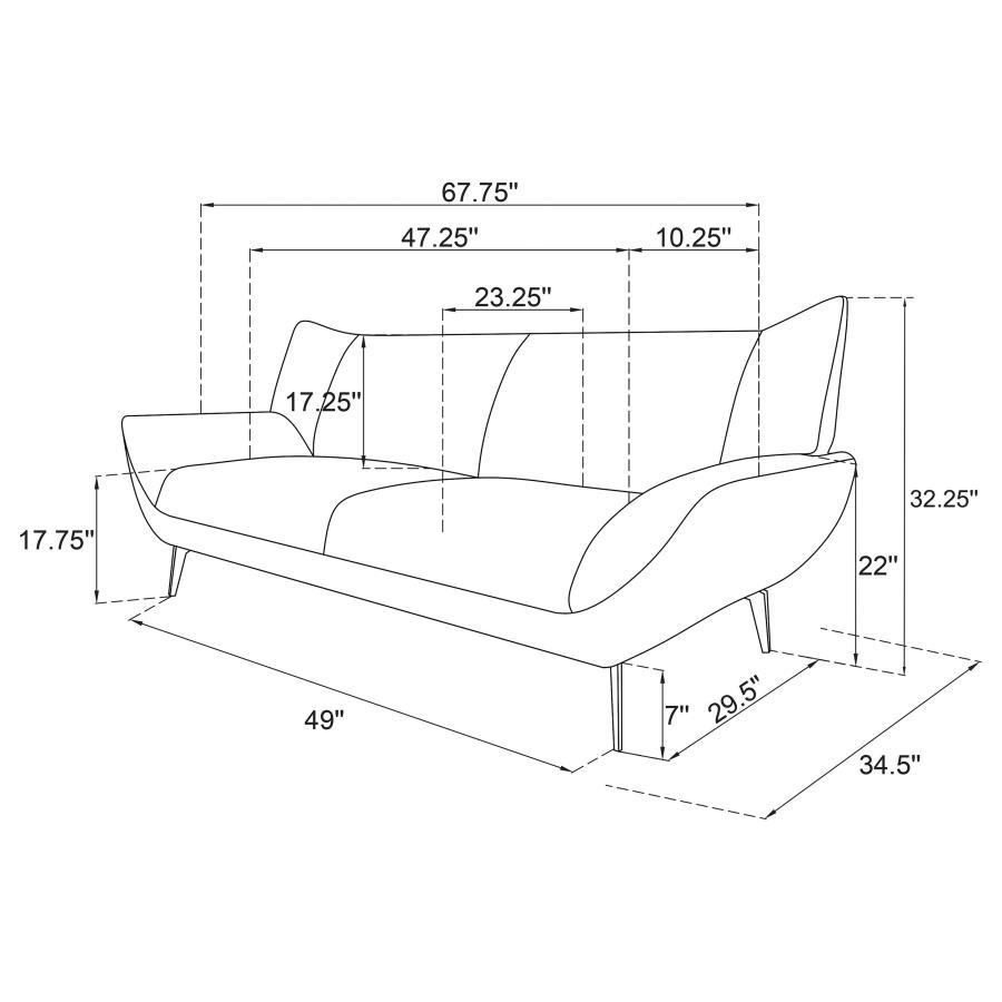 Acton - Loveseat - Teal Blue