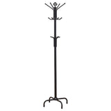 Collier - 12 Hook Freestanding Coat Rack Hat Hanger - Black by CoasterEveryday | Bel Furniture