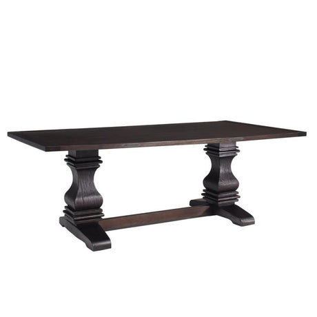 Parkins - Rectangular Dining Table - Rustic Espresso by CoasterEssence | Bel Furniture