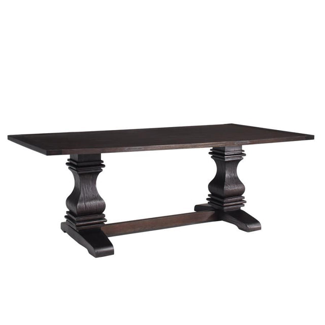 Parkins - Rectangular Dining Table - Rustic Espresso by CoasterEssence | Bel Furniture