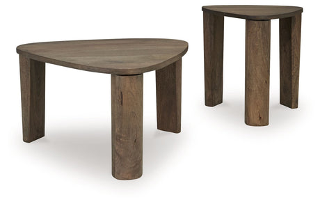 Reidport - Grayish Brown - Accent Cocktail Table Set (Set of 2) by Signature Design by Ashley® | Bel Furniture