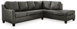 Valderno - Fog - 2-Piece Sectional With Raf Corner Chaise by Signature Design by Ashley® | Bel Furniture