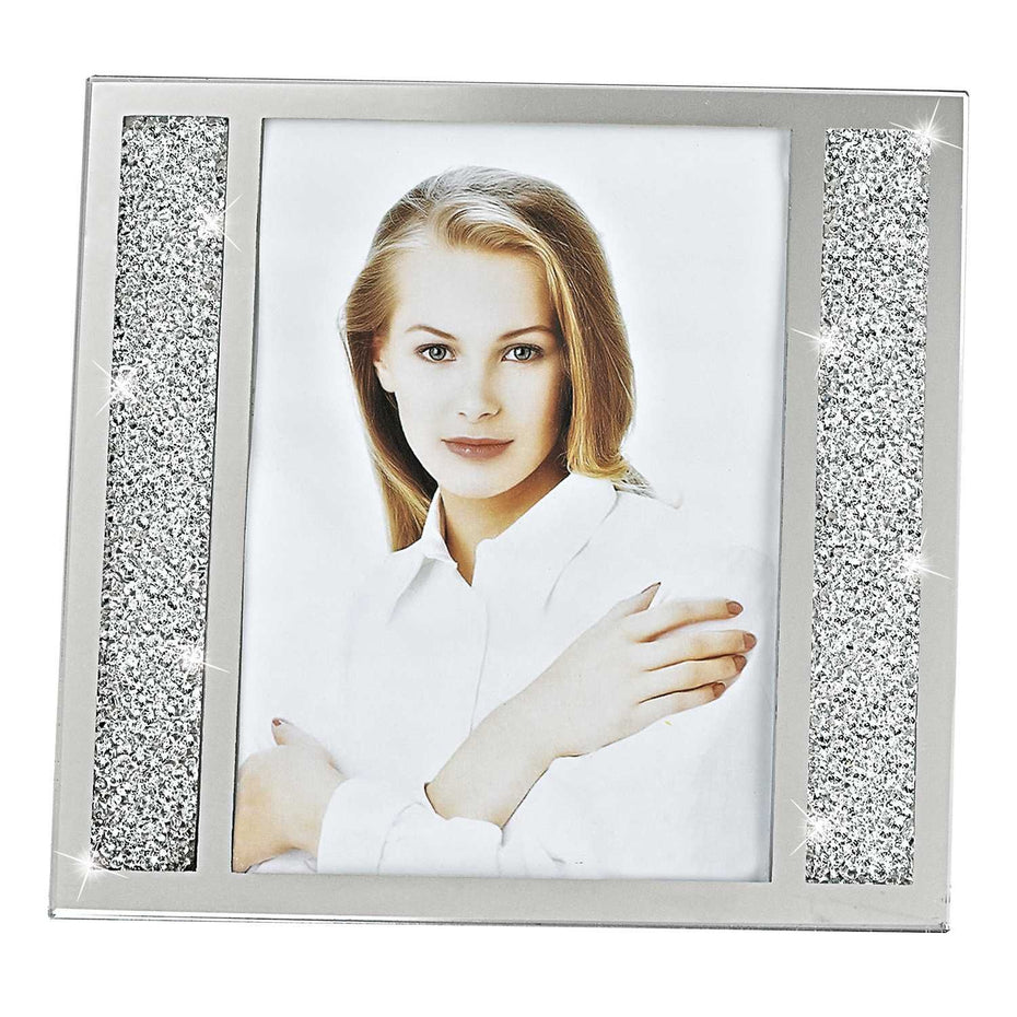 Crystalized Picture Frame - Silver - 5" x 7"