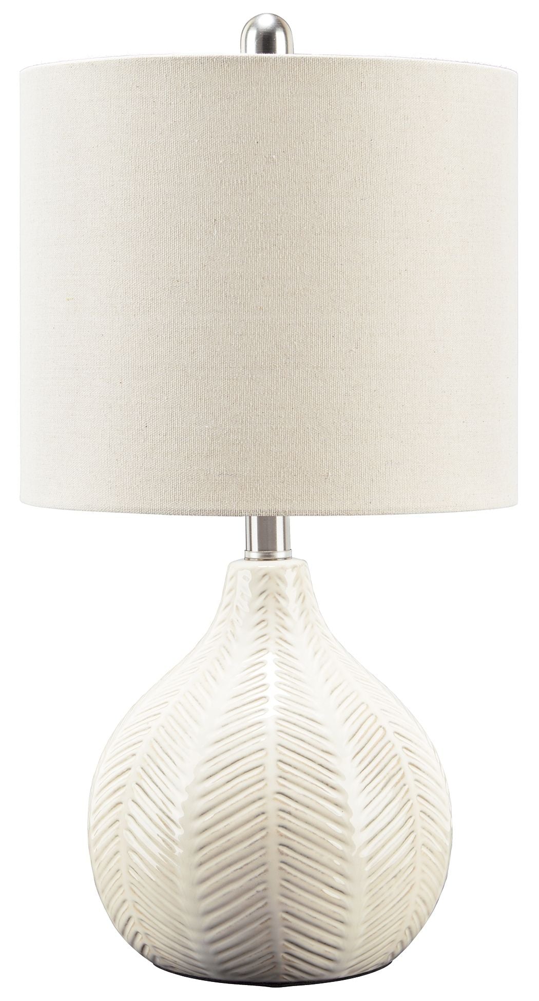 Rainermen - Off White - Ceramic Table Lamp by Signature Design by Ashley® | Bel Furniture