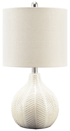 Rainermen - Ceramic Table Lamp  - Off White