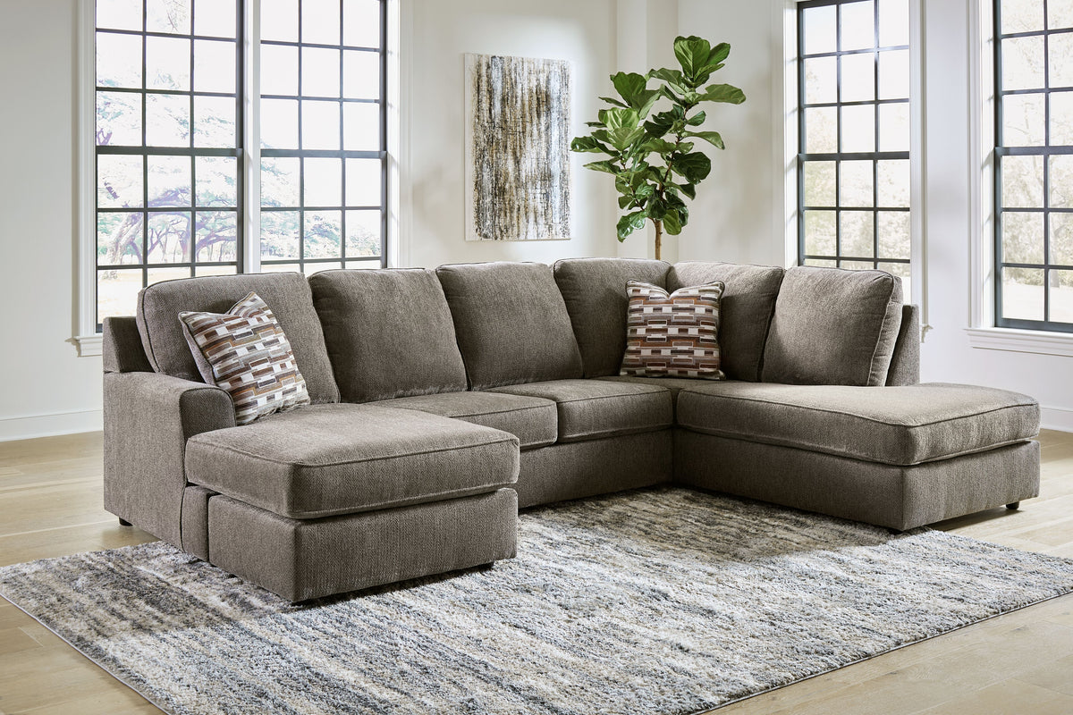 O'phannon - Sectional Beige 2 Pc. Right-Arm Facing Corner Chaise Sectional by Signature Design by Ashley® | Bel Furniture
