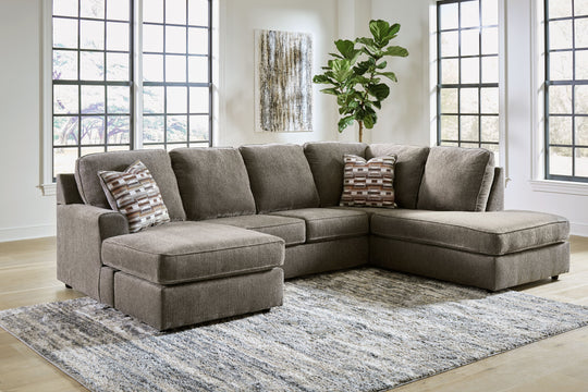 O'phannon - Sectional Beige 2 Pc. Right-Arm Facing Corner Chaise Sectional by Signature Design by Ashley® | Bel Furniture