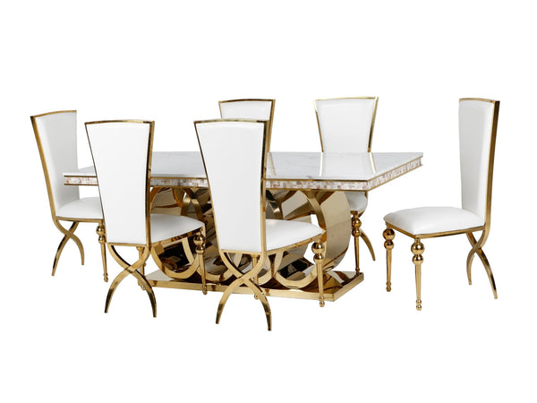 7 PIECE DINING ROOM SET - BEL Furniture