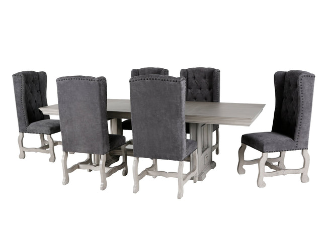 ASPEN / MAGNOLIA 7 PIECE DINING ROOM SET by Mollai Collections | Bel Furniture