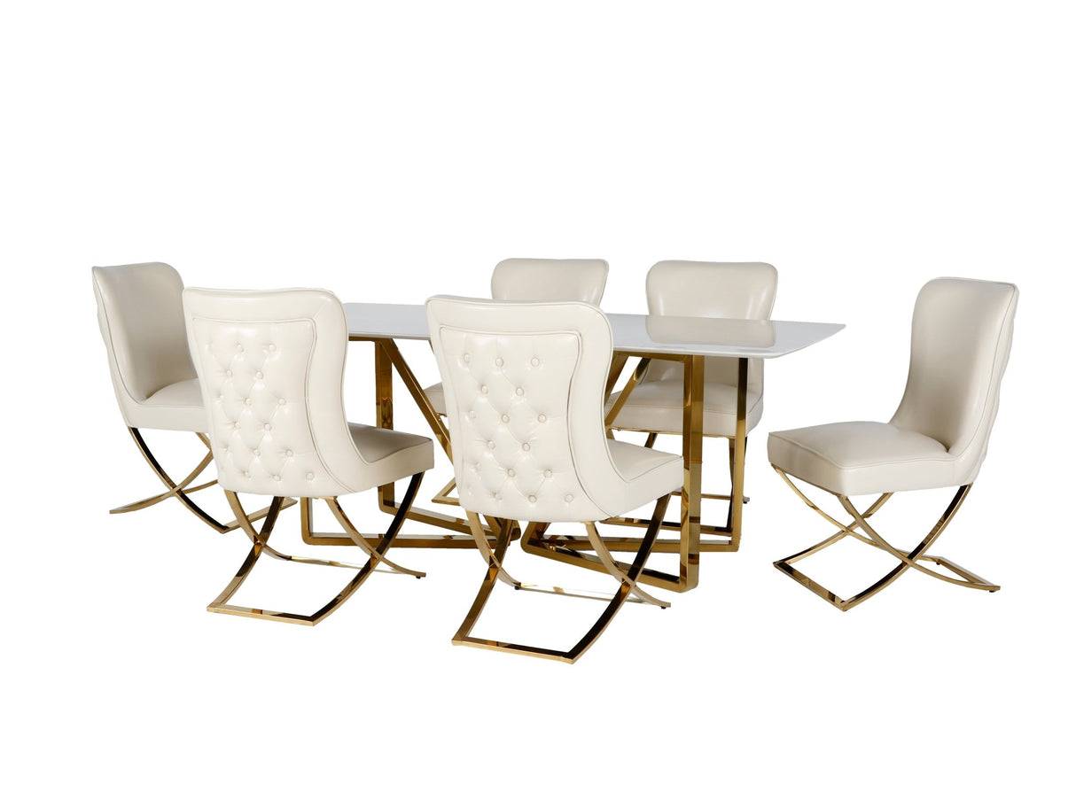 7 PIECE DINING ROOM SET by Mollai Collections | Bel Furniture