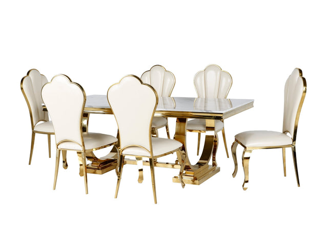 7 PIECE DINING ROOM SET by Mollai Collections | Bel Furniture