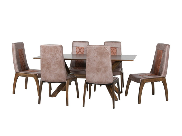 7 PIECE DINING ROOM SET by Mollai Collections | Bel Furniture