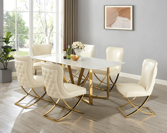 7 PIECE DINING ROOM SET by Mollai Collections | Bel Furniture