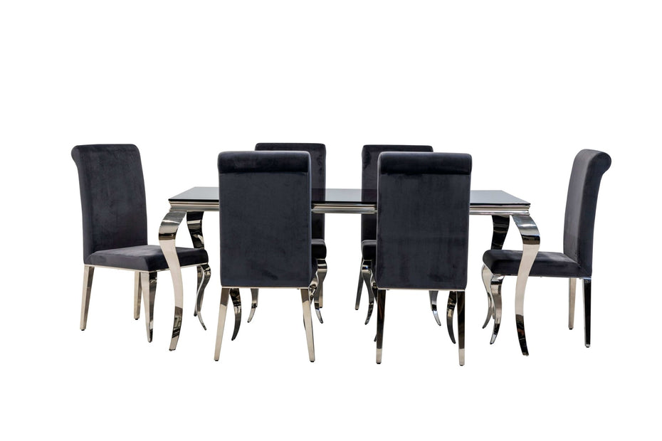 7 PIECE DINING SET - BEL Furniture