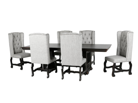 MAGNOLIA / ASPEN 7 PIECE DINING TABLE SET by Mollai Collections | Bel Furniture
