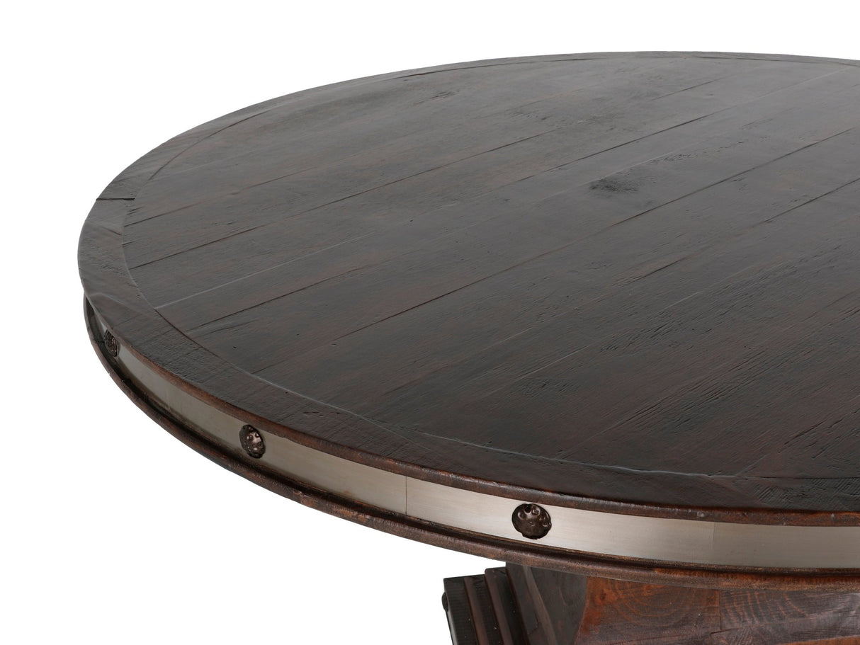 HACIENDA 7 PIECE ROUND DINING ROOM SET by Mollai Collections | Bel Furniture