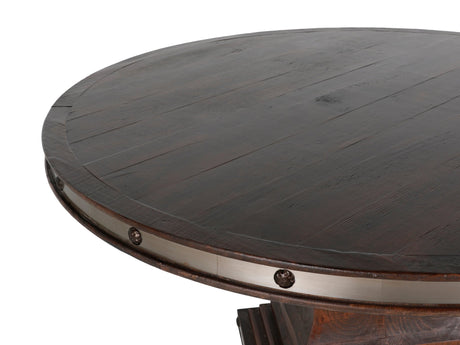 HACIENDA 7 PIECE ROUND DINING ROOM SET by Mollai Collections | Bel Furniture