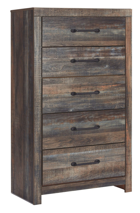 Drystan - Brown / Beige - Five Drawer Chest by Signature Design by Ashley® | Bel Furniture