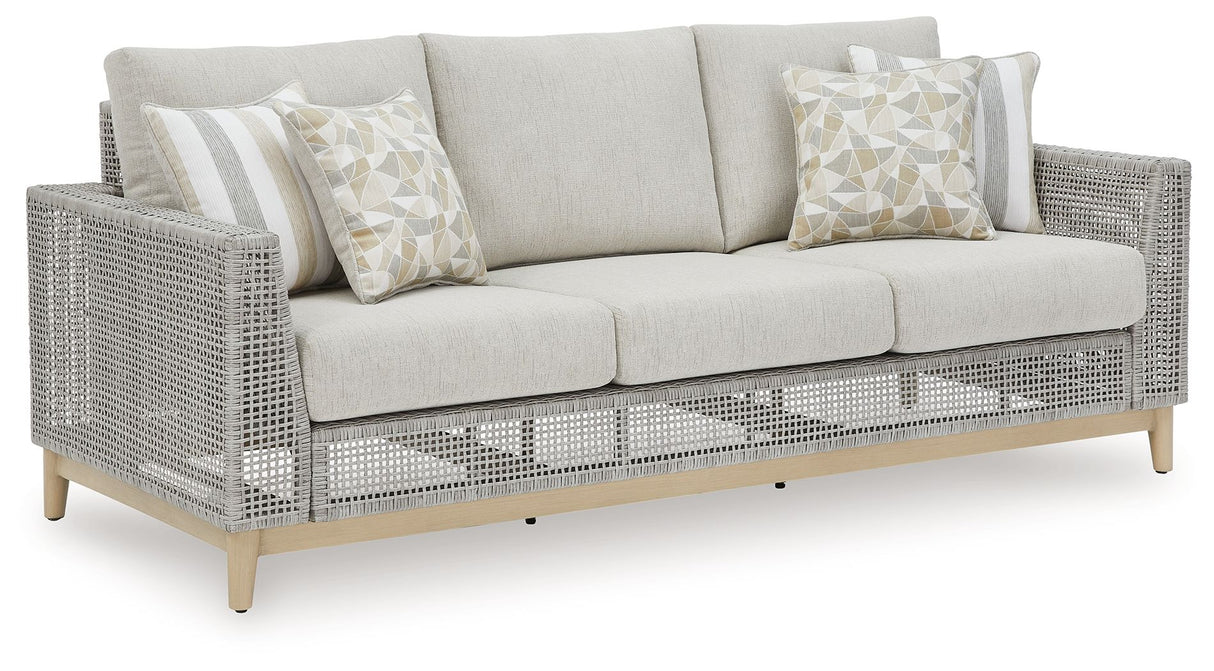 Seton Creek - Gray - Sofa With Cushion by Signature Design by Ashley® | Bel Furniture