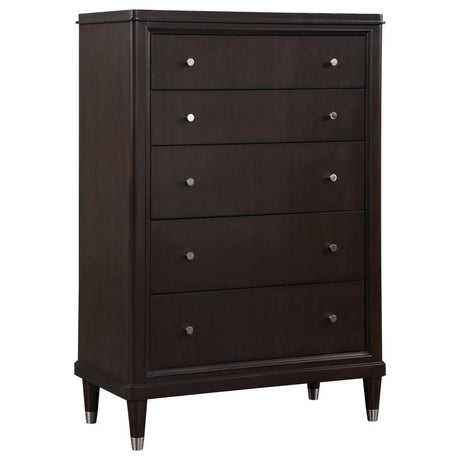 Emberlyn - 5-Drawer Bedroom Chest - Brown by Coaster Fine Furniture | Bel Furniture