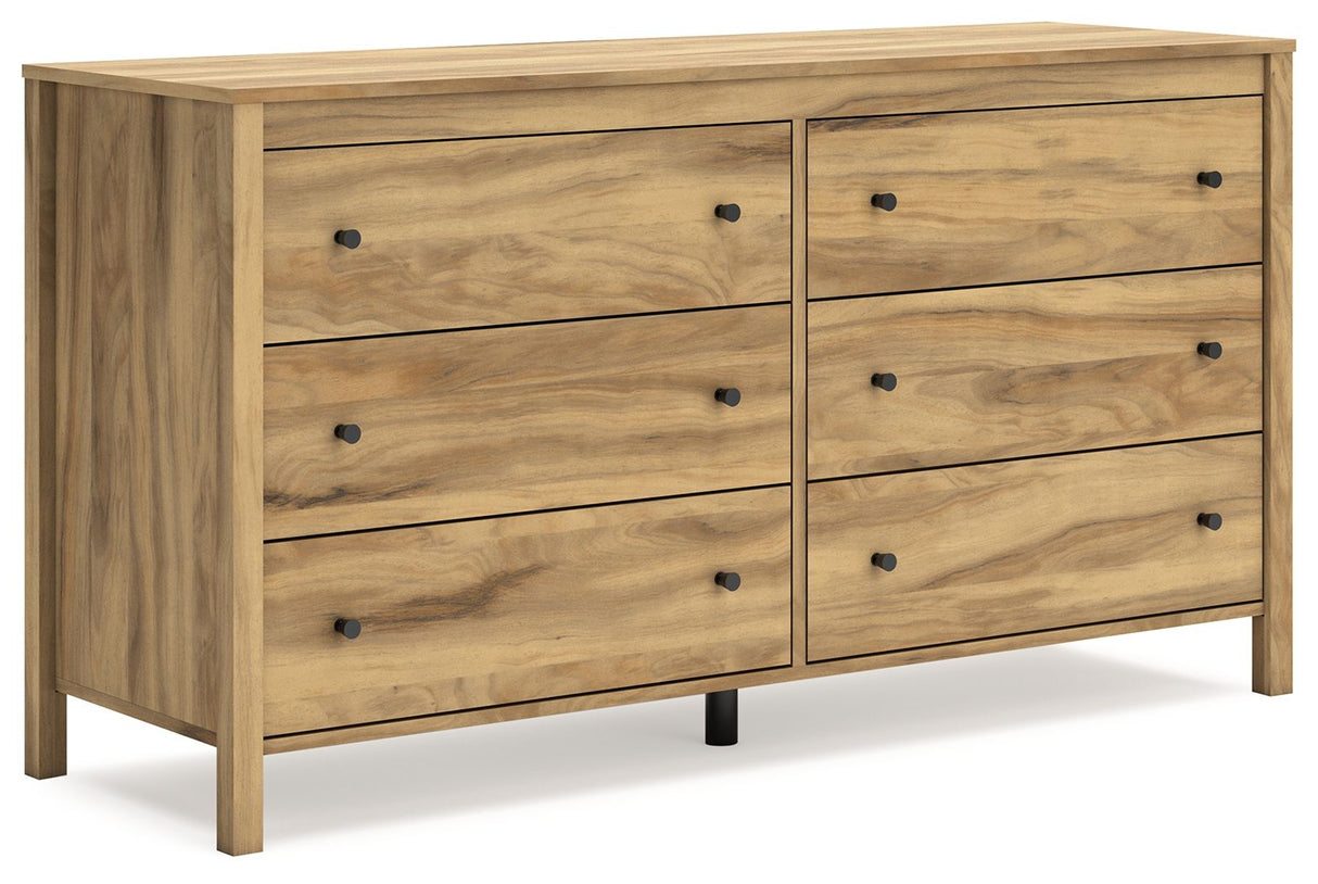 Bermacy - Light Brown - Six Drawer Dresser by Signature Design by Ashley® | Bel Furniture