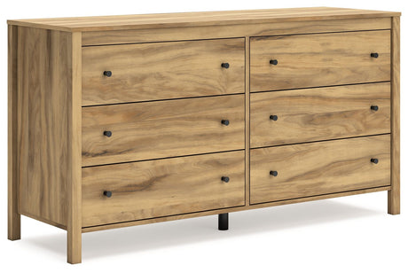 Bermacy - Light Brown - Six Drawer Dresser by Signature Design by Ashley® | Bel Furniture
