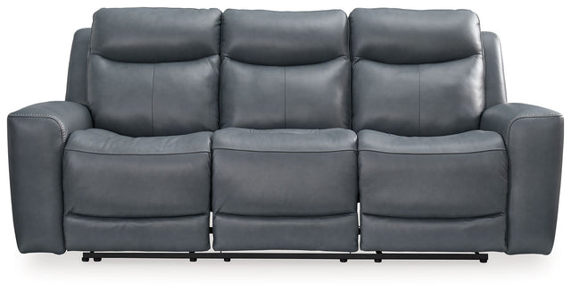 Mindanao - Pwr Rec Sofa With Adj Headrest Dark Gray by Signature Design by Ashley® | Bel Furniture