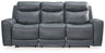 Mindanao - Pwr Rec Sofa With Adj Headrest Dark Gray by Signature Design by Ashley® | Bel Furniture