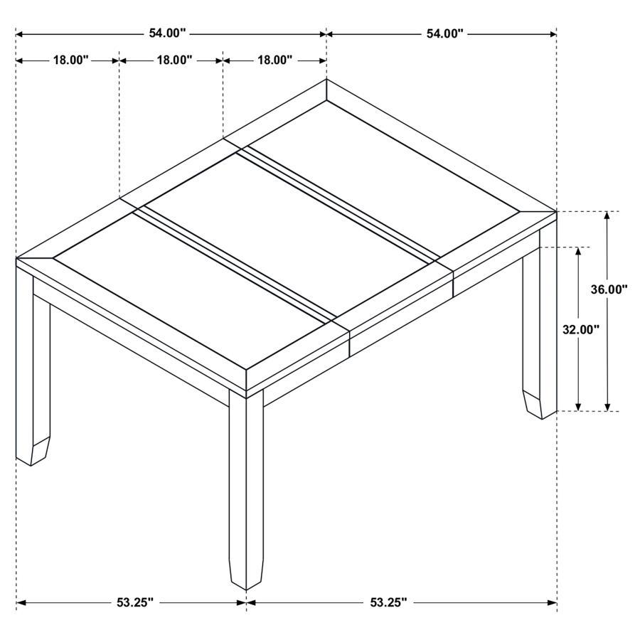 Elodie - Extension Counter Height Dining Table - Gray