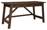 Baldridge - Rustic Brown - Home Office Large Leg Desk by Signature Design by Ashley® | Bel Furniture
