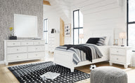 Fortman - Panel Bedroom Set White by Signature Design by Ashley® | Bel Furniture