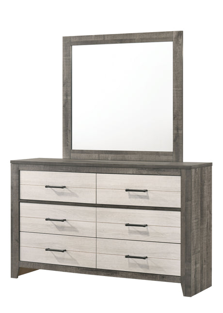 Rhett - Dresser, Mirror White by Crown Mark | Bel Furniture