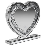 Euston - Heart Shaped Vanity Mirror - Silver by CoasterEveryday | Bel Furniture