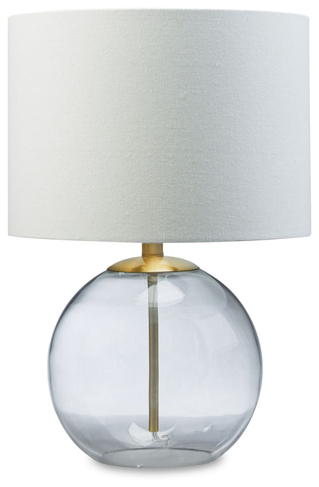 Samder - White - Glass Table Lamp by Signature Design by Ashley® | Bel Furniture