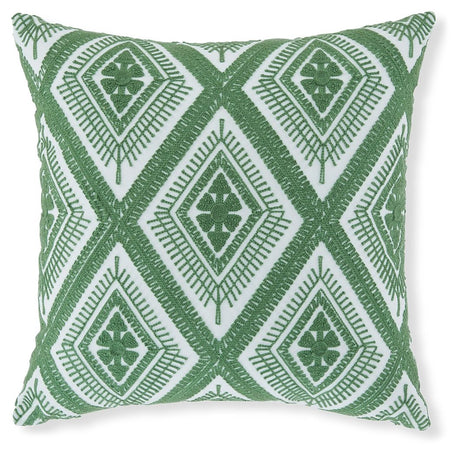 Bellvale - Green / White - Pillow (Set of 4) by Signature Design by Ashley® | Bel Furniture
