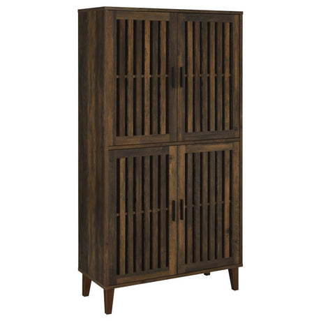 Elouise - 4 Door Engineered Wood Tall Accent Cabinet - Dark Pine by Coaster Fine Furniture | Bel Furniture