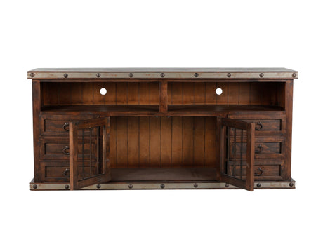 HACIENDA 80" TV STAND by Mollai Collections | Bel Furniture